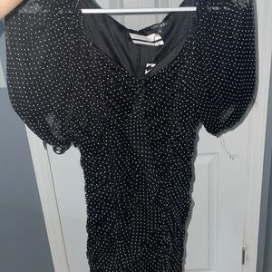 Papermoon black and white pok a dot dress! Size small